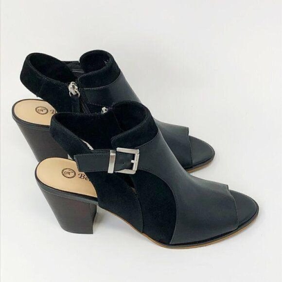 Bella Vita Women’s Kellan Block Sandal, Black 10 M - Picture 1 of 8